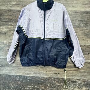 Reebok Women's Two-Tone Jacket Windbreaker Rain Coat